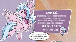 Size: 1334x750 | Tagged: safe, artist:tonyfleecs, idw, imported from derpibooru, silverstream, classical hippogriff, hippogriff, spoiler:comic, dialogue, feats of friendship, female, g4, solo, speech bubble, spread wings, wings