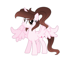 Size: 1170x982 | Tagged: safe, artist:darbypop1, imported from derpibooru, oc, oc only, oc:pop princess, alicorn, pony, alicorn oc, female, horn, mare, simple background, slim, solo, thin, transparent background, wings