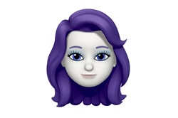 Size: 1125x746 | Tagged: safe, imported from derpibooru, rarity, human, animoji, eyebrows, eyelashes, head only, looking at you, memoji, simple background, solo, white background