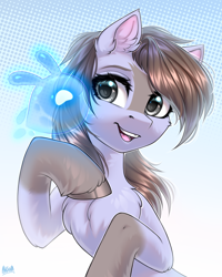 Size: 2000x2500 | Tagged: safe, artist:hakaina, imported from derpibooru, oc, oc only, earth pony, fairy, pony, abstract background, bust, cheek fluff, chest fluff, coat markings, colored, cute, duo, ear fluff, earth pony oc, eyelashes, facial markings, female, fluffy, gray eyes, high res, hoof fluff, leg fluff, looking at something, mare, ocbetes, open mouth, open smile, raised hooves, shading, signature, slim, smiling, socks (coat markings), solo, teeth, thin, unshorn fetlocks