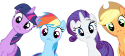 Size: 800x361 | Tagged: safe, artist:benpictures1, imported from ponybooru, applejack, rainbow dash, rarity, twilight sparkle, alicorn, earth pony, pegasus, pony, unicorn, equestria games (episode), cute, dashabetes, female, jackabetes, lesbian, mare, raribetes, rarijack, shipping, twiabetes, twidash, twilight sparkle (alicorn), vector