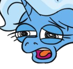 Size: 471x447 | Tagged: safe, imported from derpibooru, trixie, pain, reaction image, simple background, solo, transparent background