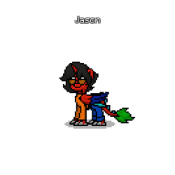 Size: 400x400 | Tagged: safe, artist:superwoodymatthew, imported from derpibooru, oc, oc:jason dash, alicorn, pony, pony town, alicorn oc, game, horn, original character do not steal, red and black oc, simple background, solo, sword, weapon, wings