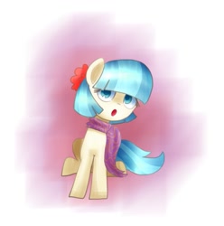 Size: 951x960 | Tagged: safe, artist:andromedasparkz, imported from derpibooru, coco pommel, earth pony, pony, :o, female, open mouth, solo