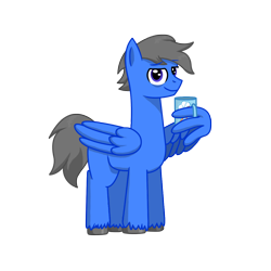 Size: 1200x1200 | Tagged: safe, artist:harleneap, imported from derpibooru, oc, oc only, pegasus, pony, derpibooru community collaboration, 2023 community collab, coffee, mug, pegasus oc, simple background, solo, transparent background, wing hands, wings