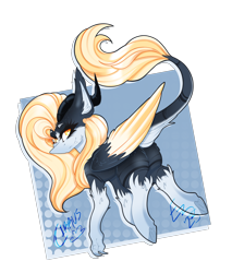 Size: 1740x2039 | Tagged: safe, artist:ezzerie, imported from derpibooru, oc, oc only, oc:cirrus sky, claws, female, floating, kyrion, mare, simple background, solo, transparent background