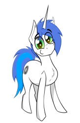 Size: 3384x5184 | Tagged: safe, artist:bumskuchen, imported from derpibooru, oc, oc:shifting gear, pony, unicorn, derpibooru community collaboration, 2023 community collab, horn, looking at you, simple background, solo, transparent background, unicorn oc