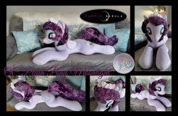 Size: 1280x832 | Tagged: safe, artist:purplenebulastudios, imported from derpibooru, oc, oc:moonlight, pegasus, pony, female, irl, lying down, mare, pegasus oc, photo, plushie, prone, solo