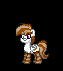 Size: 320x360 | Tagged: safe, imported from derpibooru, oc, oc only, oc:milkyway mihay, pony, pony town, black background, clothes, simple background, socks, solo, striped socks