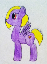Size: 336x456 | Tagged: safe, artist:craftykenzie, imported from derpibooru, lily blossom, pegasus, pony, female, simple background, solo, traditional art, white background