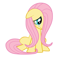Size: 4237x3935 | Tagged: safe, artist:metadragonart, imported from derpibooru, fluttershy, pegasus, pony, crying, floppy ears, fluttercry, hair over one eye, sad, simple background, sitting, solo, transparent background, vector