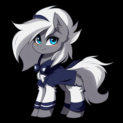 Size: 768x768 | Tagged: safe, editor:mr-bat, imported from derpibooru, oc, oc only, oc:circadian bedside, bat pony, pony, ai content, ai generated, bat pony oc, black background, generator:purplesmart.ai, generator:stable diffusion, hidden wings, male, simple background, solo, wrong eye color