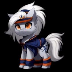 Size: 768x768 | Tagged: safe, editor:mr-bat, imported from derpibooru, oc, oc only, oc:circadian bedside, bat pony, pony, ai content, ai generated, bat pony oc, black background, generator:purplesmart.ai, generator:stable diffusion, hidden wings, male, simple background, solo, wrong cutie mark