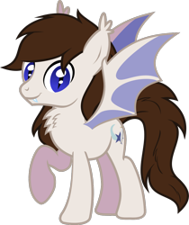 Size: 1030x1228 | Tagged: safe, artist:lightningbolt, derpibooru exclusive, imported from derpibooru, oc, oc only, oc:aero soarer, bat pony, pony, derpibooru community collaboration, .svg available, 2023 community collab, bat pony oc, chest fluff, ear fluff, fangs, looking at you, male, raised hoof, show accurate, simple background, slit pupils, solo, spread wings, stallion, standing, svg, tail, transparent background, vector, wings