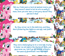 Size: 2048x1781 | Tagged: safe, imported from derpibooru, pinkie pie, earth pony, pony, dialogue, dialogue box, english, event, female, gameloft, mare, mobile game, my little pony: magic princess, official, solo, solo focus, speech bubble, text