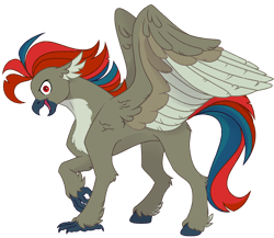 Size: 2000x1739 | Tagged: safe, artist:pigeorgien, imported from derpibooru, oc, oc only, oc:whiplash flashbird, classical hippogriff, hippogriff, derpibooru community collaboration, 2023 community collab, female, hippogriff oc, simple background, solo, transparent background