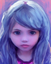 Size: 512x640 | Tagged: safe, generator:starry.ai, imported from derpibooru, izzy moonbow, human, ai content, ai generated, female, g5, humanized, mare, solo, uncanny valley