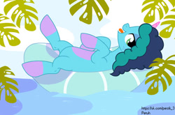 Size: 531x350 | Tagged: safe, artist:shield-wing1996, imported from derpibooru, pony, unicorn, g5, misty, solo, tongue out