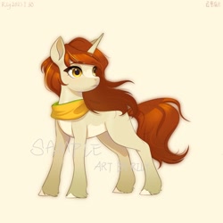 Size: 1818x1818 | Tagged: safe, artist:rily, imported from derpibooru, oc, pony, unicorn, chinese, commission, solo