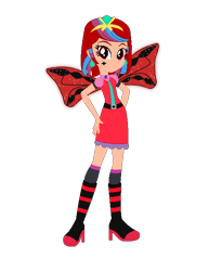 Size: 512x664 | Tagged: safe, artist:selenaede, artist:user15432, imported from derpibooru, fairy, human, equestria girls, barely eqg related, base used, boots, clothes, costume, crossover, dress, ear piercing, earring, equestria girls style, equestria girls-ified, fairy wings, fairyized, glowing wings, halloween, halloween costume, hallowinx, hand on hip, high heel boots, high heels, holiday, jewelry, looking at you, piercing, pyra, red dress, red wings, shoes, simple background, smiling, sparkly wings, tiara, transparent background, wings, winx, winx club, winxified, xenoblade chronicles