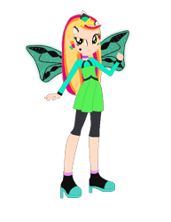 Size: 512x664 | Tagged: safe, artist:selenaede, artist:user15432, fairy, human, equestria girls, barely eqg related, base used, boots, clothes, costume, crossover, dress, ear piercing, earring, equestria girls style, equestria girls-ified, fairy wings, fairyized, glowing wings, green dress, green wings, halloween, halloween costume, hallowinx, high heel boots, high heels, holiday, jewelry, looking at you, mythra, piercing, shoes, simple background, smiling, sparkly wings, tiara, transparent background, wings, winx, winx club, winxified, xenoblade chronicles