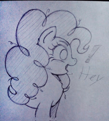 Size: 1848x2048 | Tagged: safe, imported from derpibooru, pinkie pie, earth pony, simple background, smiling, traditional art, white background