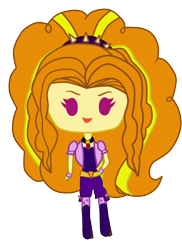 Size: 704x969 | Tagged: safe, artist:icicle-wicicle-1517, artist:kawaiifabyu, color edit, edit, imported from derpibooru, adagio dazzle, equestria girls, belt, boots, chibi, clothes, colored, female, fingerless gloves, gem, gloves, hairband, high heel boots, open mouth, picture for breezies, shirt, shoes, shorts, simple background, siren gem, socks, solo, stockings, thigh highs, transparent background