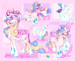 Size: 2048x1675 | Tagged: safe, artist:maplewozapi, imported from derpibooru, princess cadance, spike, alicorn, dragon, pegasus, pony, alternate design, alternate universe, pegasus cadance