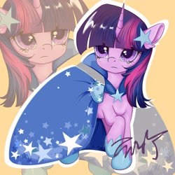 Size: 4093x4093 | Tagged: safe, artist:co306012, imported from derpibooru, twilight sparkle, pony, unicorn, absurd resolution, clothes, dress, female, gala dress, hairpin, mare, solo, teary eyes, unicorn twilight, zoom layer