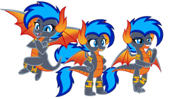 Size: 1512x864 | Tagged: safe, artist:motownwarrior01, imported from derpibooru, oc, oc only, oc:azure, dragon, base used, claws, clone, crossed arms, crossed legs, cute, dragoness, fangs, female, floating, flying, group, horns, jewelry, non-pony oc, simple background, smiling, spread wings, tail, transparent background, wings