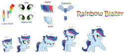 Size: 4128x1816 | Tagged: safe, artist:galaxystar2012, imported from derpibooru, pegasus, pony, age progression, baby, baby pony, base used, female, filly, foal, mare, offspring, older, parent:rainbow dash, parent:soarin', parents:soarindash, simple background, solo, teenager, transparent background