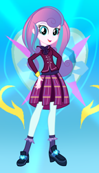 Size: 1808x3136 | Tagged: safe, artist:galaxystar2012, imported from derpibooru, princess flurry heart, human, equestria girls, base used, clothes, crystal prep academy uniform, equestria girls-ified, female, older, older flurry heart, school uniform, solo