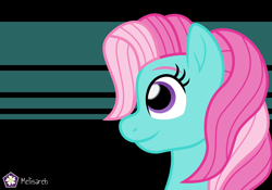 Size: 5714x4000 | Tagged: safe, artist:melisareb, imported from derpibooru, minty, earth pony, pony, .svg available, absurd resolution, black background, bust, female, g3, mare, side view, simple background, solo, vector