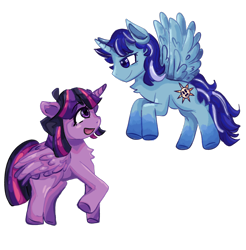 Size: 2056x2092 | Tagged: artist needed, source needed, safe, imported from derpibooru, twilight sparkle, oc, oc:blue thunder, alicorn, thundersparkle, twilight sparkle (alicorn)