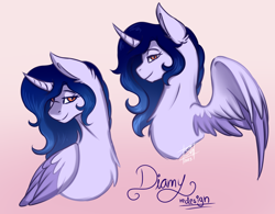 Size: 3420x2670 | Tagged: safe, artist:shamy-crist, imported from derpibooru, oc, oc:dianny, alicorn, pony, female, mare, solo