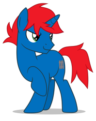 Size: 3000x3784 | Tagged: safe, artist:creedyboy124, imported from derpibooru, oc, oc:train track, pony, unicorn, male, simple background, smiling, solo, stallion, transparent background