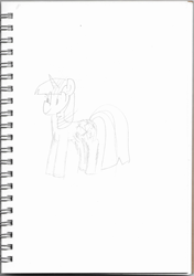 Size: 2168x3072 | Tagged: artist needed, safe, twilight sparkle, simple background, sketch, white background