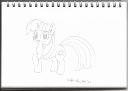 Size: 3115x2224 | Tagged: safe, artist:wafflecakes, twilight sparkle, simple background, sketch, white background