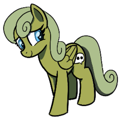Size: 549x525 | Tagged: safe, artist:maretian, oc, oc only, oc:lurky lone, pegasus, female, mare, ponerpics community collab 2023, simple background, solo, transparent background