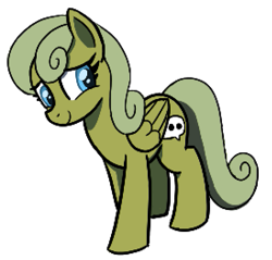 Size: 549x525 | Tagged: safe, artist:maretian, oc, oc only, oc:lurkey lone, pegasus, female, mare, ponerpics community collab 2023, simple background, solo, transparent background