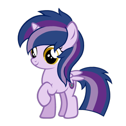 Size: 2304x2304 | Tagged: safe, artist:motownwarrior01, derpibooru exclusive, imported from derpibooru, oc, oc only, oc:princess twilight gleaming, alicorn, pony, alicorn oc, base used, cute, female, filly, foal, happy, horn, offspring, parent:shining armor, parent:twilight sparkle, parents:shining sparkle, pony oc, product of incest, simple background, smiling, solo, spread wings, transparent background, transparent background solo, wings