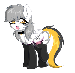 Size: 5795x5653 | Tagged: safe, artist:darkstorm mlp, imported from derpibooru, oc, oc only, oc:kej, pegasus, choker, clothes, cute, feminine stallion, folded wings, girly, male, simple background, socks, solo, solo male, stallion, stockings, thigh highs, transparent background, wings