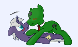 Size: 2193x1323 | Tagged: safe, artist:superderpybot, oc, oc only, oc:anon, oc:eclipsing dawn, pony, unicorn, blushing, horn, looking at each other, male, male oc, one on top the other, pinned down, scrunchy face, simple background, snuggling, stallion, transparent background, unicorn oc