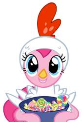 Size: 7006x10437 | Tagged: safe, artist:andoanimalia, imported from derpibooru, pinkie pie, earth pony, luna eclipsed, candy, clothes, costume, female, food, nightmare night costume, simple background, solo, solo female, transparent background, vector