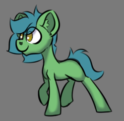 Size: 536x524 | Tagged: safe, artist:cotarsis, imported from derpibooru, earth pony, pony, gray background, simple background, solo