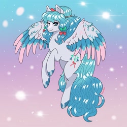 Size: 2048x2048 | Tagged: safe, artist:honolu-loo, imported from derpibooru, oc, oc:bluebell, pegasus, pony, pegasus oc, ponysona, solo, wings