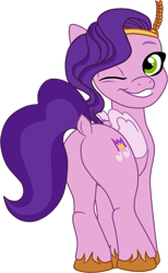 Size: 1200x1942 | Tagged: safe, artist:gmaplay, imported from derpibooru, pipp petals, earth pony, pegasus, pony, unicorn, butt, butt shake, cropped, female, fit right in (g5), g5, horn, male, mare, my little pony: a new generation, pipp butt, plot, simple background, solo, transparent background, twerking, watch us shake our unicorn butts, wings