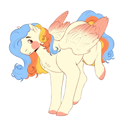 Size: 1500x1500 | Tagged: safe, artist:celeriven, imported from derpibooru, oc, oc only, oc:skyhigh, pegasus, pony, colored wings, female, mare, simple background, solo, transparent background, two toned wings, wings