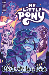 Size: 2063x3131 | Tagged: safe, idw, imported from derpibooru, black white & blue, comic cover, g5, high res, my little pony logo, official, official comic