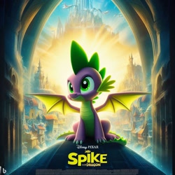 Size: 1024x1024 | Tagged: safe, imported from derpibooru, spike, movie poster